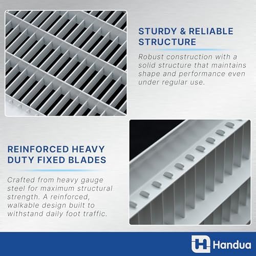 Fits 12x14 and 14x12 Duct Opening | Return Air Floor Grille by Handua | - Image 5