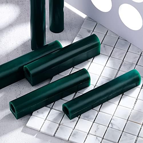 Nuanchu 6 Pcs Carving Wax Ring Tube Green - Image 6