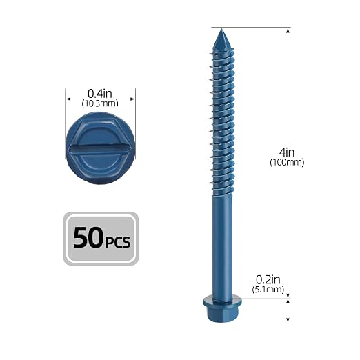 1/4" x 4" Concrete Screws, Brick or Stucco - Image 2
