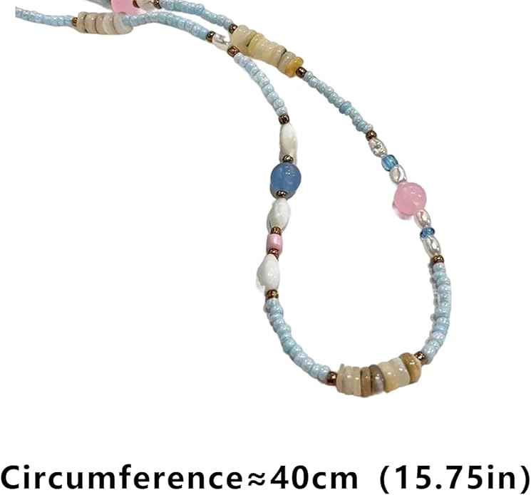 Boho Necklaces for Women, Vintage Pendant Necklaces Two Layers of Wear Choker, Adjustable Trendy Necklace Hippie Handmade Fashion Jewelry Accessories, Birthday Gifts