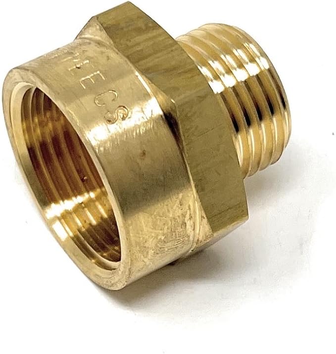 Cascada Lead-Free Brass Adapter, G Thread British BSPP Male to NPT Female) by CascadaShowers