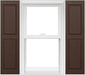 Homeside Raised Panel Vinyl Shutter 1 Pair 14-1/2in. x 31in. 035 Brown by Polaris