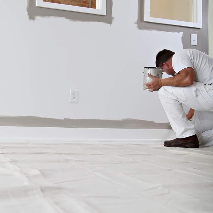 Trimaco 51127 SuperTuff Drop Cloth, 4-feet x 12-feet, 48 Sq Ft - Image 3