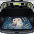 Owl Night Beach Gear Trunk Mat 29"x39" by Mintulipy