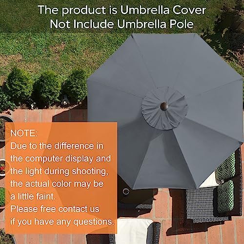 EliteShade USA 9FT Patio Umbrella Replacement Covers 8 Ribs Market Umbrella - Image 2