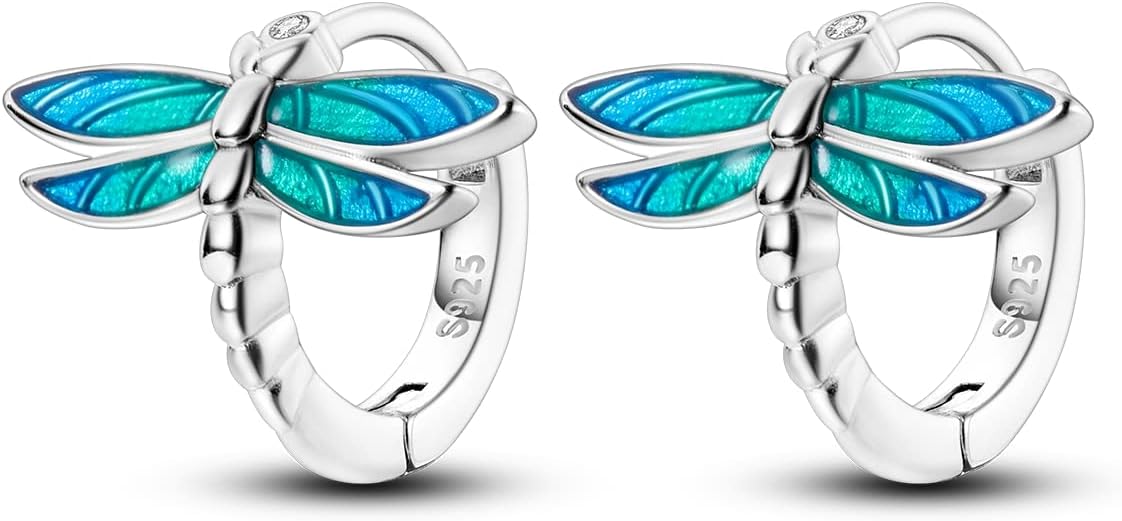 NARMO Earrings for Women 925 Sterling Silver Heart Hoops Small Colorful Rainbow Hoop Earrings Huggie Earrings
