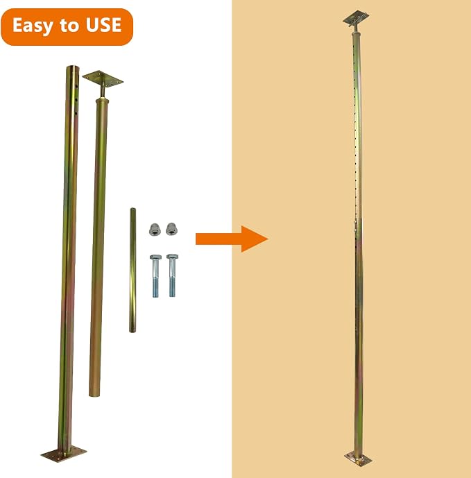 2 Pack Adjustable House Floor Jack Post Screw 59" - Image 3