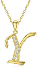 14k Gold Initial Necklace for Women, Solid Gold Moissanite Letter Pendant Necklaces Jewelry for Her Birthday Valentines Day Gifts for Mom Wife Christmas Gifts for Girlfriend Sister