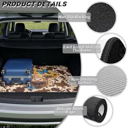 ELEQIN Trunk Mats for Cars SUV Sedan Truck Non Slip Backing Heavy Duty Cargo - Image 6