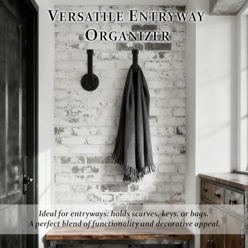 Industrial Pipe Toilet Paper Holder, Heavy Duty Rustic Iron Rack - Image 7