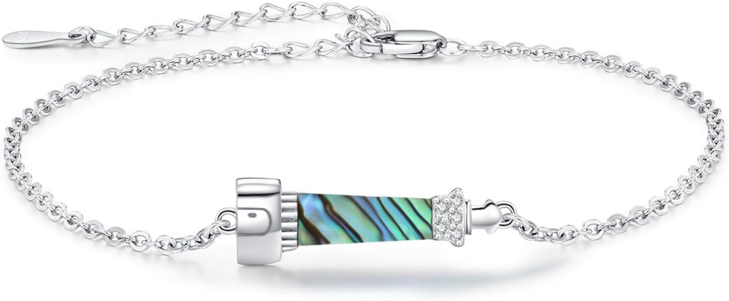 Dragonfly Bracelet 925 Sterling Silver Butterfly Bracelet Adjustable Celtic Moon Bracelet Irish Celtic Jewelry Gifts for Women