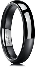 King Will Tungsten Carbide Wedding Band for Men Women Promise Rings for Couples Domed High Polish