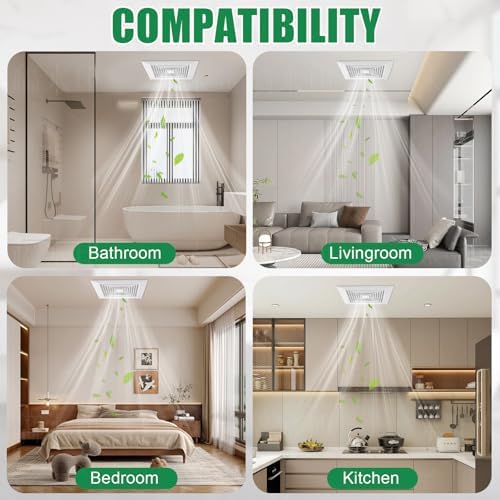 (Gloss-2P 12"x 12"Inch）Bathroom Exhaust Fan Cover - Image 7