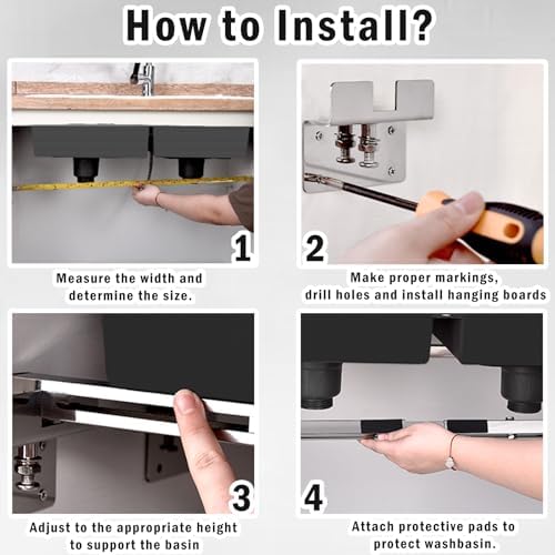 Undermount Sink Brackets Heavy Duty, Adjustable Undermount Sink Support - Image 7
