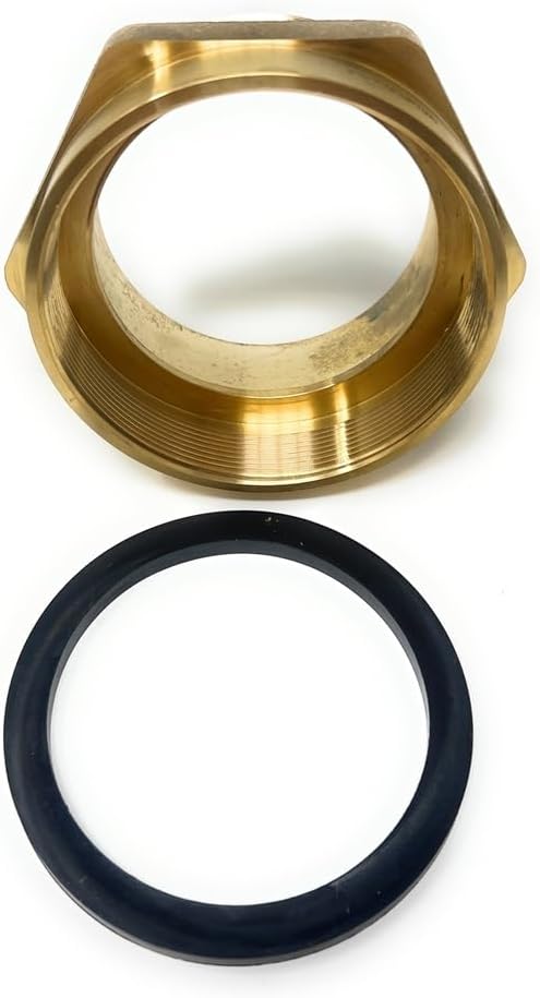 Cascada Lead-Free 4" G Thread Female to NPT Male Adapter | Brass Pipe Fitting - Image 6