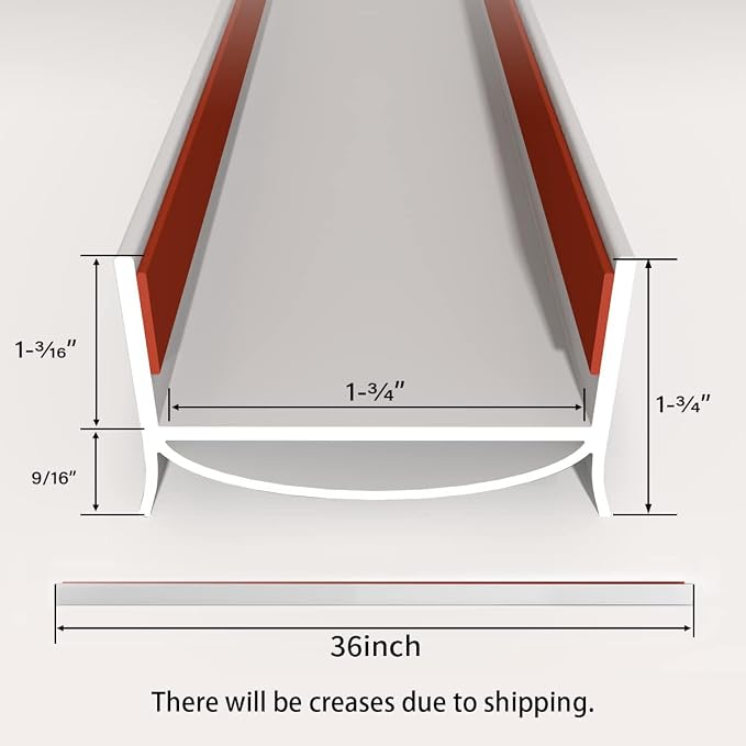 Door Draft Stopper for Bottom of Door, PVC Door Bottom Seal Strip - Image 7