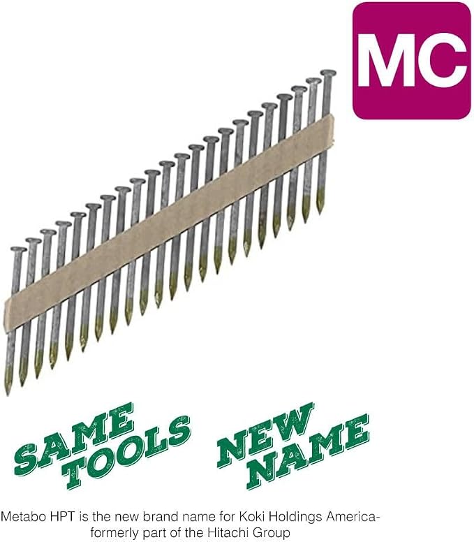 Metabo HPT Framing Nails | 1-1/2 in. x .148 in | Metal Connector, Paper Tape | - Image 4