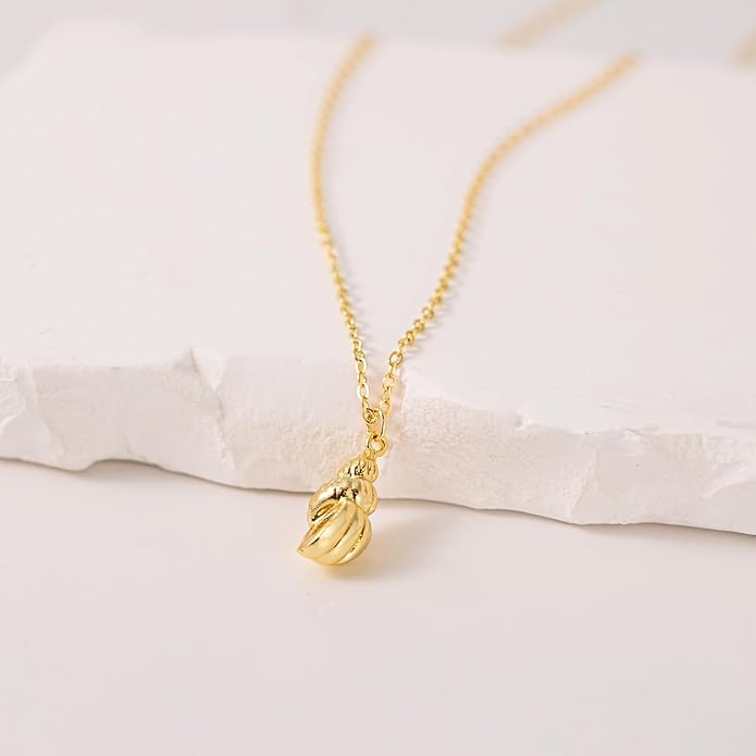 14K Gold Plated Dainty Pendant Butterfly Bead Boot Bee Baseball Flower Compass Airplane Heart Hummingbird Tree Necklace Simple Jewelry Gift for Women