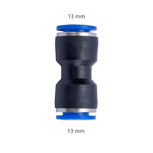 13mm OD x 13mm OD Pneumatic quick Connector Push to Connect fittings Straight - Image 2