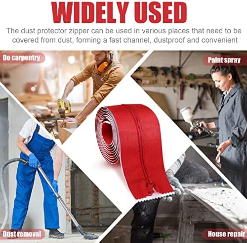 Tigeen 36 Roll Heavy Duty Zipper Door Dust Barriers 7 ft x 6 Inch - Image 6