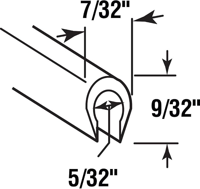 Prime-Line D 1573 Track Repair Cap, 120 In. Length - Image 2