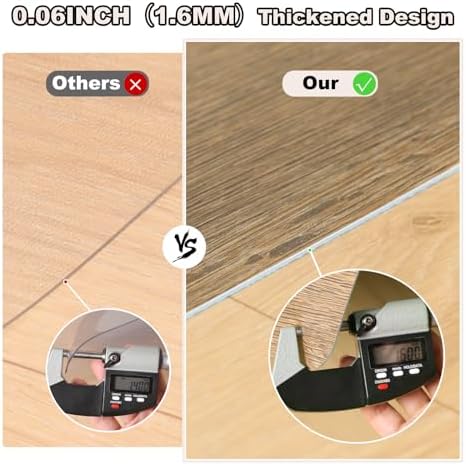 3' x 5' Wood Grain Vinyl Floor Mat Non-Slip, Easy Clean Vinyl Rug - Image 5