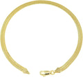 Gold Electroplated Anklet for Women, 9-12 Inch Sizes, Figaro, Cuban, Mariner, Herringbone Design - Made in Korea