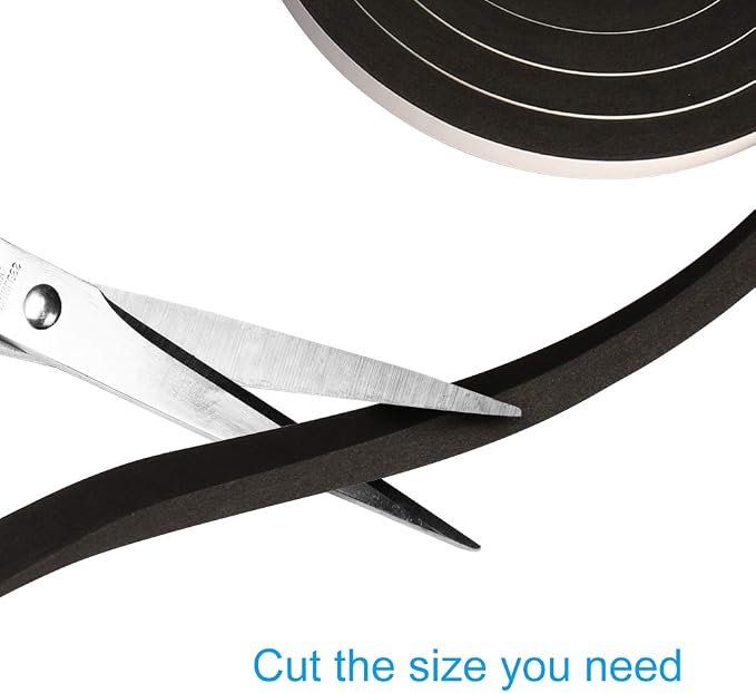 Window Door Seal Tape 1/2Inch Wide X 1/2Inch Thick, Weather Stripping - Image 5