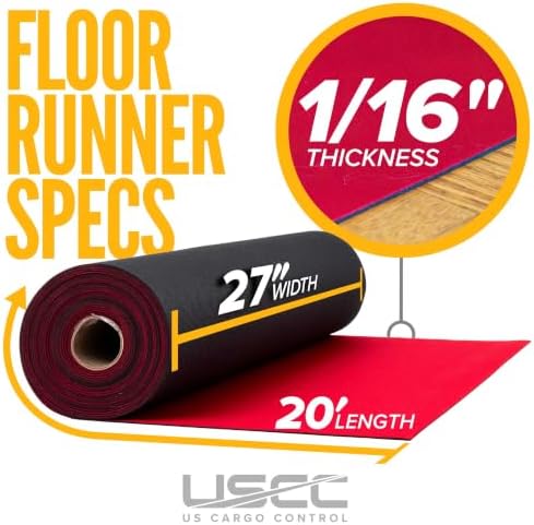 US Cargo Control 27 Inch x 20 Feet Neoprene Floor Runner, Large Reusable Floor - Image 2