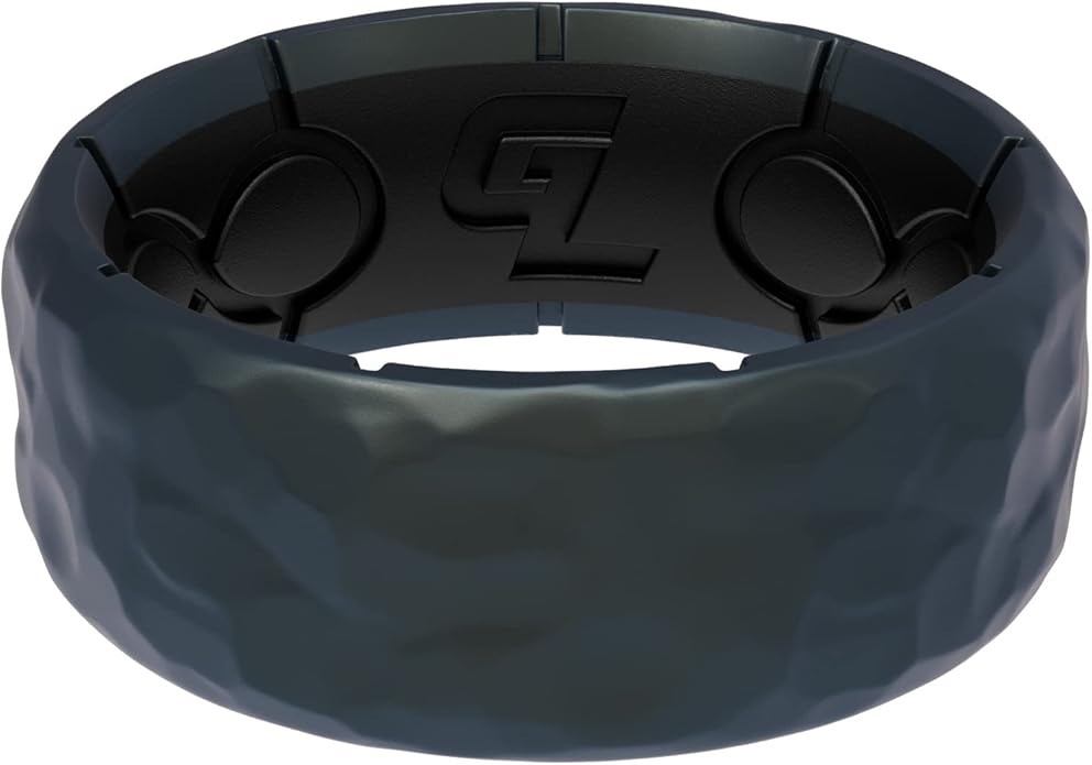 Groove Life Zeus Anti Stretch Silicone Ring Breathable Silicone Rings for Him and Her, Unique Design, Comfort Fit Ring