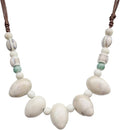 Boho Round Colorful Ceramic Beaded Necklace, Adjustable Hippie Statement Necklace, Handmade Ethnic Jewelry Gift for Women