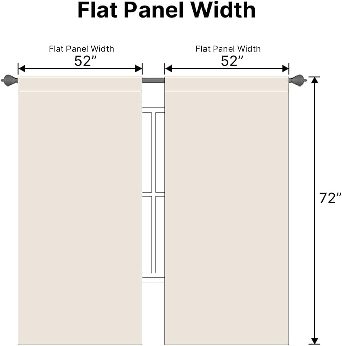 H.VERSAILTEX Blackout Curtains Thermal Insulated Window Treatment Panels Room - Image 7
