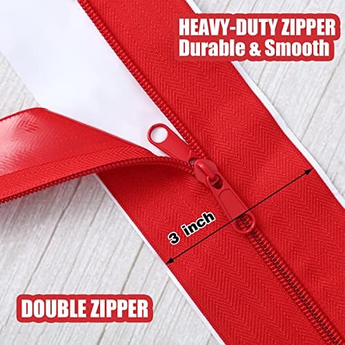 Tigeen 48 Roll Heavy Duty Zipper Door Dust Barriers 7 ft x 8 Inch - Image 3