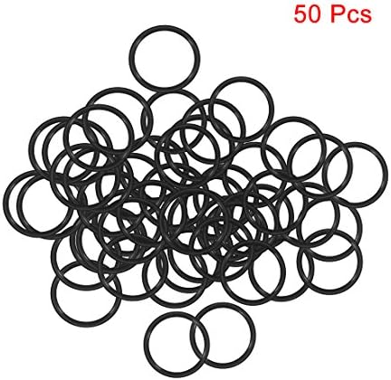 uxcell Nitrile Rubber O-Rings 11mm OD 9mm ID 1mm Width, Metric Sealing Gasket - Image 2