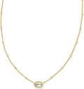 Kendra Scott Mini Elisa 14k Gold-Plated Satellite Short Pendant Necklace, Fashion Jewelry for Women