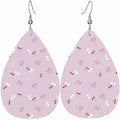Teardrop Style Leather Earrings Outer Layer Silver Plating Hypoallergenic, Fashion Accessories Suitble Casual Outfits Parties Daily Wear for Sister Mom Wife Friends