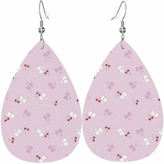 Teardrop Style Leather Earrings Outer Layer Silver Plating Hypoallergenic, Fashion Accessories Suitble Casual Outfits Parties Daily Wear for Sister Mom Wife Friends