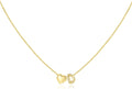 M MOOHAM Valentines Gifts for Kids Her - Heart Initial Necklaces for Women Girls 14K Gold Plated Tiny Heart Necklace Jewelry for Kids Personalized Birthday Gifts for Teen Girls Trendy