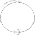 S925 Sterling Silver Anklets Adjustable Beach Foot Ankle Bracelet Jewelry Gifts For Women Girls