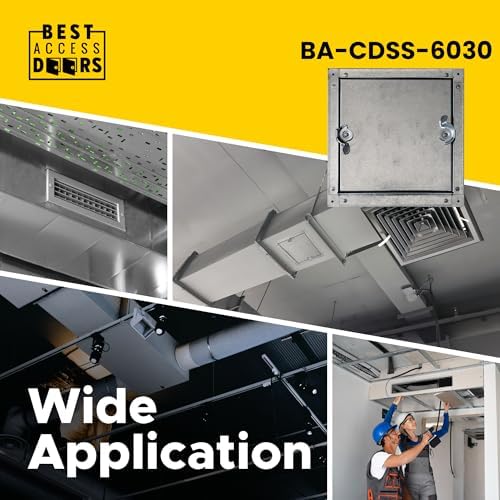 Best 20" x 20" Self-Stick Duct Access Door – 1" Fiberglass Insulated Steel HVAC - Image 6