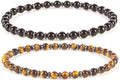 Cherry Tree Collection - Small, Medium, Large Sizes - Gemstone Beaded Bracelets For Women and Men - 4mm Round Beads