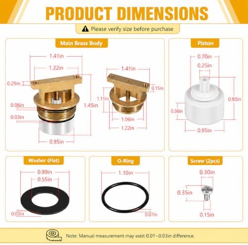 B-0969-RK01 Vacuum Breaker Kit for T&S Brass B-0969, 1/2" NPT - Image 7