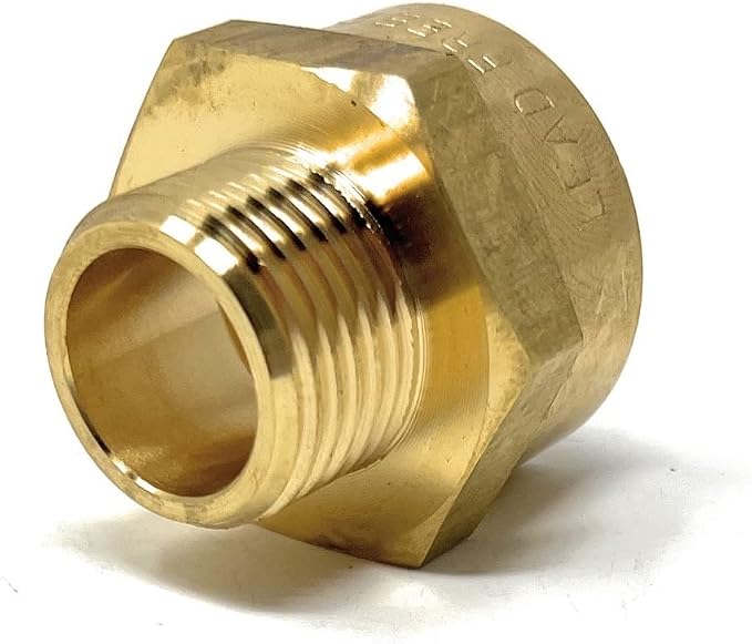 Cascada Lead-Free Brass Adapter, G Thread British BSPP Male to NPT Female) - Image 7