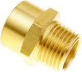 Joywayus 1/2" NPT Thread Female × 1/2" G Thread Male Brass Pipe Fitting Adapter by Joywayus