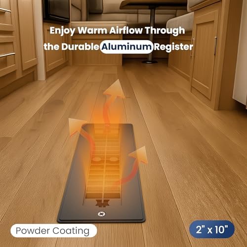 Safoner Aluminum RV Floor Vent Cover 2"x10", Camper Essential Accessories - Image 6