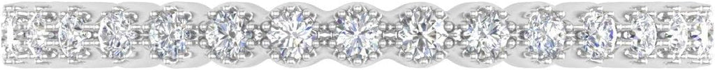 1/5 Carat Bezel Set Diamond Wedding Band Ring in 14K Solid Gold