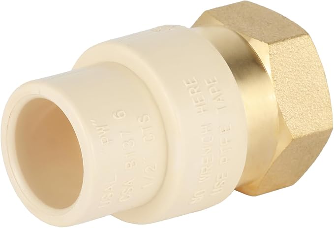 20 Pack EFIELD CPVC Female Transition Adapter, 1/2"Slip x 1/2" FNPT | Female - Image 2