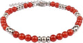 Natural Gem Stone Beaded Bracelets for Women Adjustable Stainless Steel Agate Lapis Tiger Eye Aventurine Rose Quartz