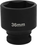 1/2" Drive 36mm Deep Impact Socket, 6 Point Chrome Molybdenum Steel Heavy Duty by YTkavq