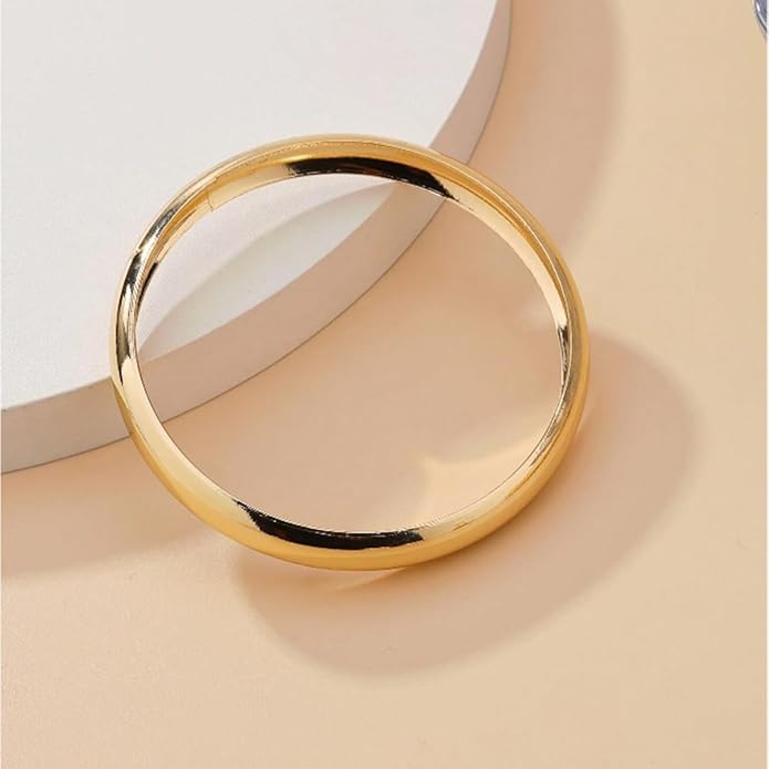 3PCS Chunky Acrylic Bangle bracelets Set for Women Resin Bangle Gold Bracelet Stack Fashions Thick Acetate Statement Trendy Jewelry Set